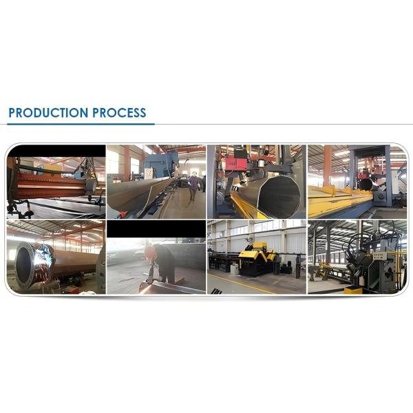 4G BTS Monopole Telecommunications Tower Antenna 100 Ft Monopole Tower