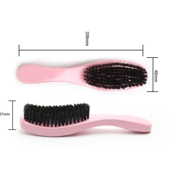 Custom Women 360 Wave Brush Hair Styling With Board Bristle Square Handle New Design