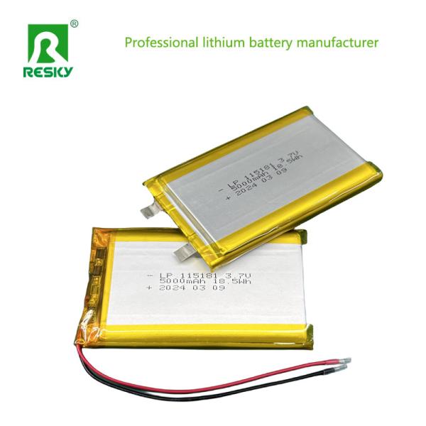 105080 805080 Lithium Ion Polymer Battery 3.7V 5000mAh 18.5wh For Power Bank