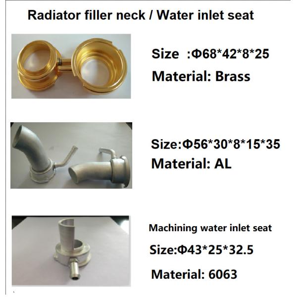 Aluminum Polished Automotive Stamping Parts Radiator Filler Neck