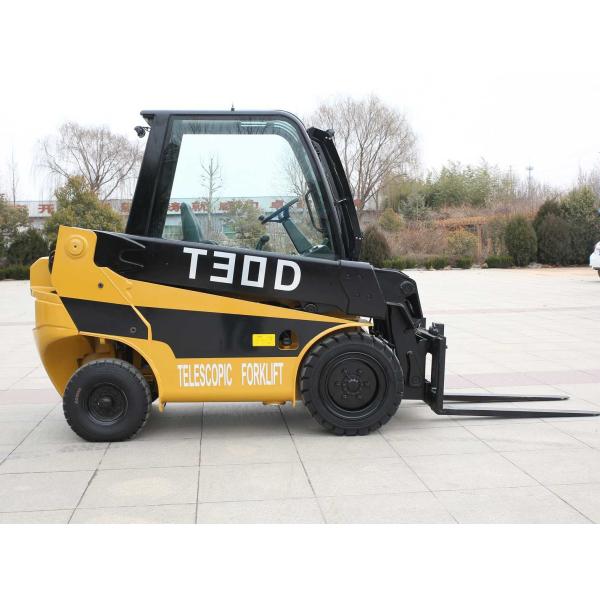 3 ton telescopic forklift T30D with Joystick,Fully tilting cabin with Side shifter Yellow color