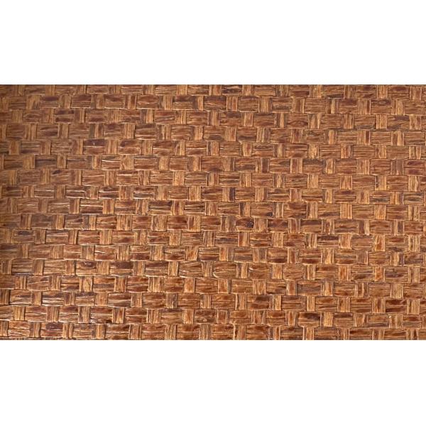 3D Rattan Interior Decoration Wallpaper Rolls Weave Raffia Imitation Grasscloth Plaited