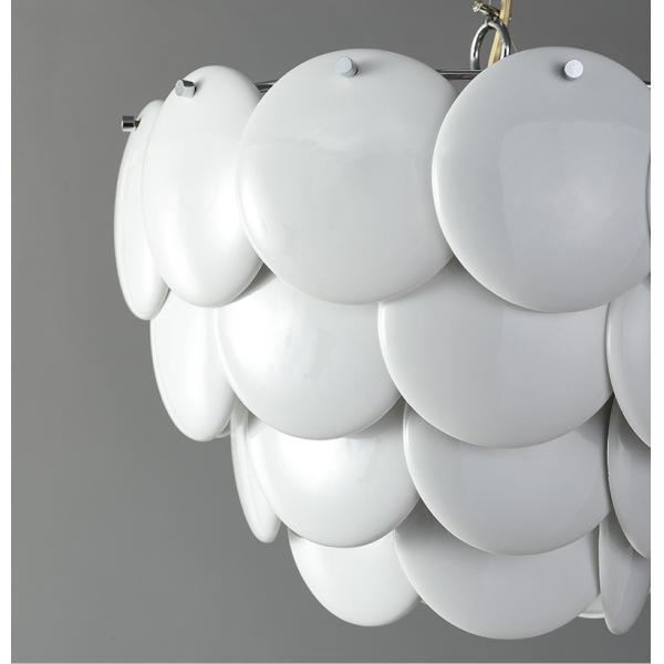 White Ceramic Iron Modern Crystal Chandelier E14 Lamp 8 To 20m2