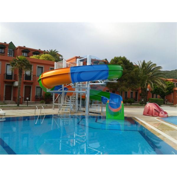 Commercial Private Water Slide Fiberglass Family Wide Water Slide 1.8m Height