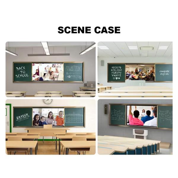 Qtenboard Blackboard Teaching School Classroom Push and Pull Green Board Smart Board Accessories