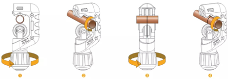 Roller Type Refrigeration Hand Tools Copper HVAC Tube Cutter