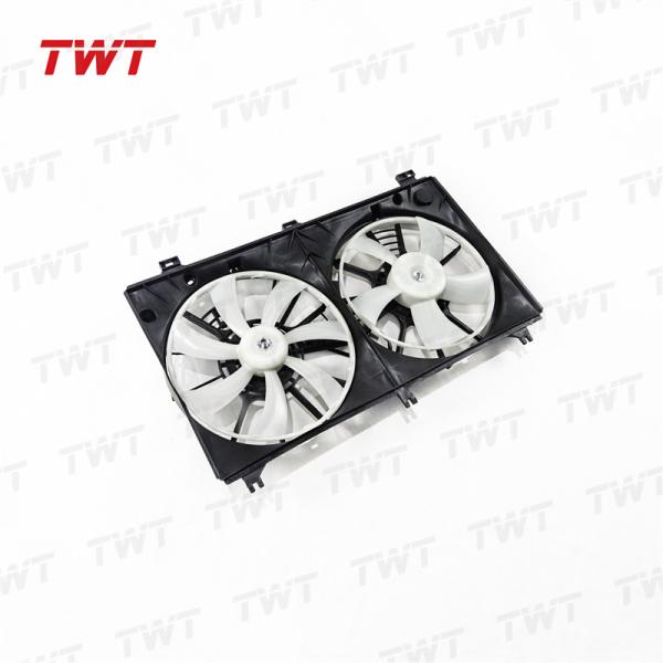 TWT 16363-50040 16711-0H060 Dual Radiator Condenser Cooling Shroud Fan Assembly 1671131600 for Toyota Lexus IS2###/3###