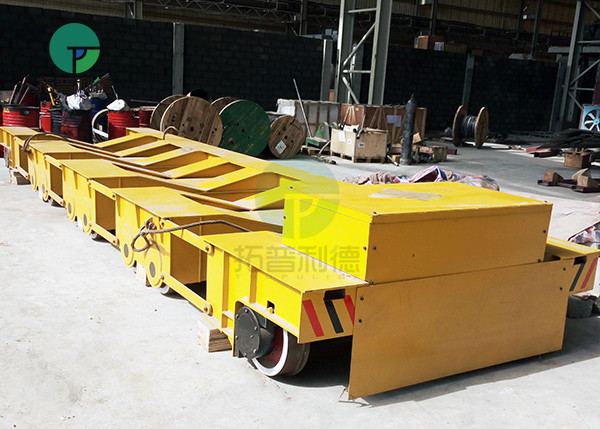 Shipyard Transport Flat Bed 60 Tons Electric Transfer Cart for Handling Steel Plates