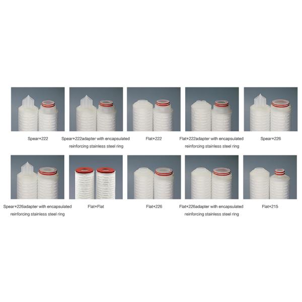 PP pleated filter cartridge Adapter Style 0.1μM Pore 10 Inch PP Pleated Filter Cartridge For Pre - Filtration