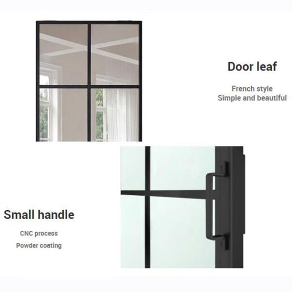 Sliding Toughened Glass Barn Door for House Interior Kitchen Bath Room