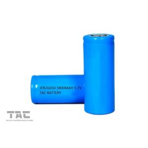 Quality Cylindrical Lithium Ion LiFePO4 26650 Battery Cell 3800mah for sale