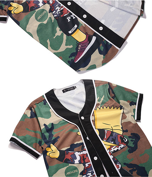 Cartoon Simpsons Cotton Polyester Custom Anime T Shirts