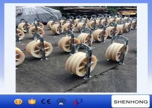 Quality Overhead Lines Large Diameter Rope Pulley Two Bundled Stringing Blocks for sale
