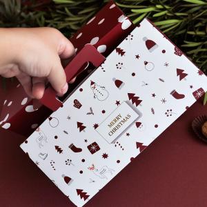 Quality 300gsm White Card Elegant Triangle Folding Paper Festive Gift Boxes for sale