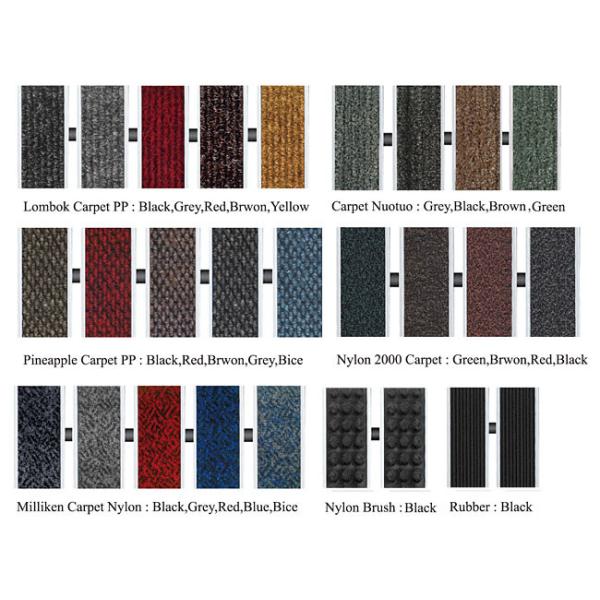 20 mm Depth Commercial Aluminium Entrance Mat Rubber Entrance Floor Mats