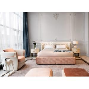 Quality Full Bed Frame Pink Double Bed W005B10 for sale