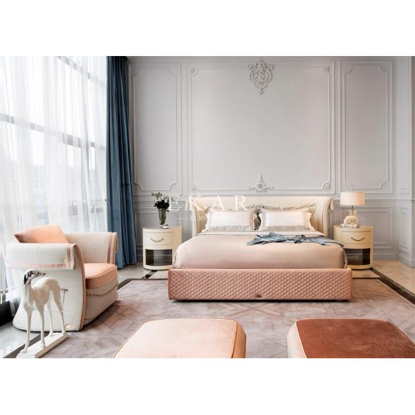 Full Bed Frame Pink Double Bed W005B10