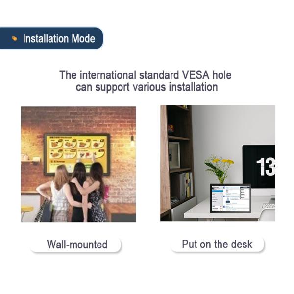 UHD 21.5 Inch 4K LCD Advertising Digital Signage Display For Stores