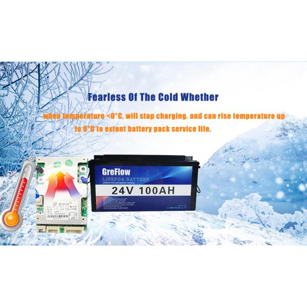 Deep Cycle Rechargeable 24V 100AH 24V Lithium Battery For RV Yacht UPS