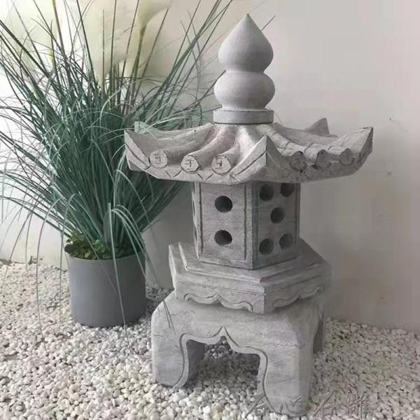Outdoor Garden Decorative Stone Japanese Lantern Handmade