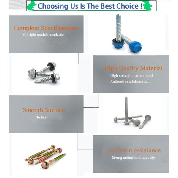 Hex Head Self Drilling Roofing Screws with Building Advantage Customized OEM Provided