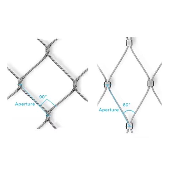 2mm Diameter Stainless Steel Wire Rope Mesh For Stairs Protection Fence