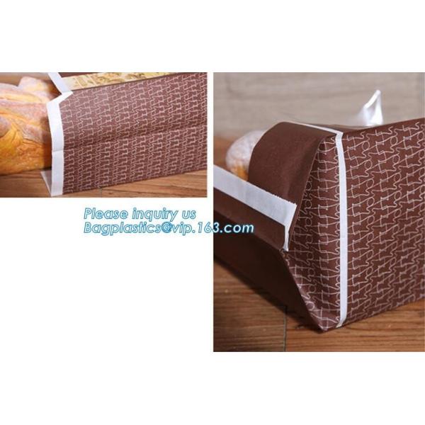Bread Art Packing Kraft Paper Bag,Food Grade disposable Paper Bag With Logo Print,Beautiful printing Food grade package