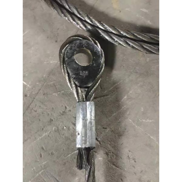 Rope Wire Fitting Marked With Nominal Size DIN 3091 Solid Thimble
