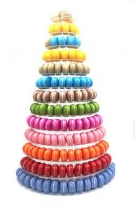 Quality 13 Tier large Plastic Macaron Packaging White 62cm Wedding Cupcake Stand for sale