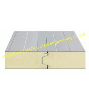 Quality PU 150mm 200mm Sandwich Wall Panels With Excellent Gloss Retention for sale