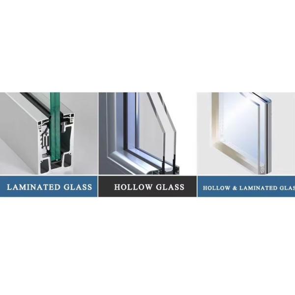 Impact Glazing Double Layer Tempered Glass Window OEM Custom Made Aluminium Windows
