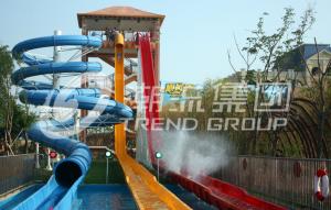 China Speed Fiberglass Water Slides Combination Customized For Sale on sale
