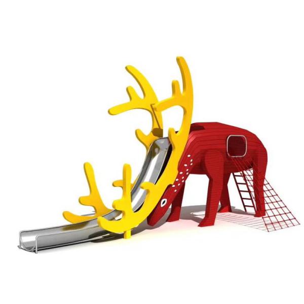 Animal Kids Outdoor Playground Equipment Backyard Slide Set Customized Design