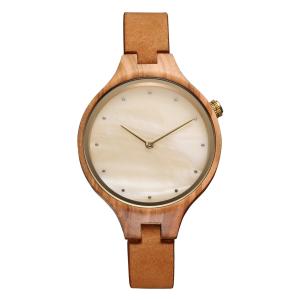 Quality Women Unique Wood Watches Stylish Analog Quartz Wooden Watch for sale