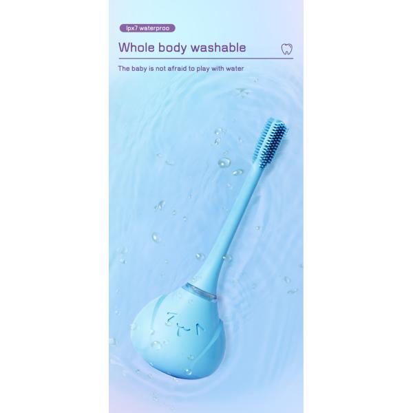 Factory OEM Rechargeable Electric Toothbrush For Children Aged 3-15 With Circular Silicone
