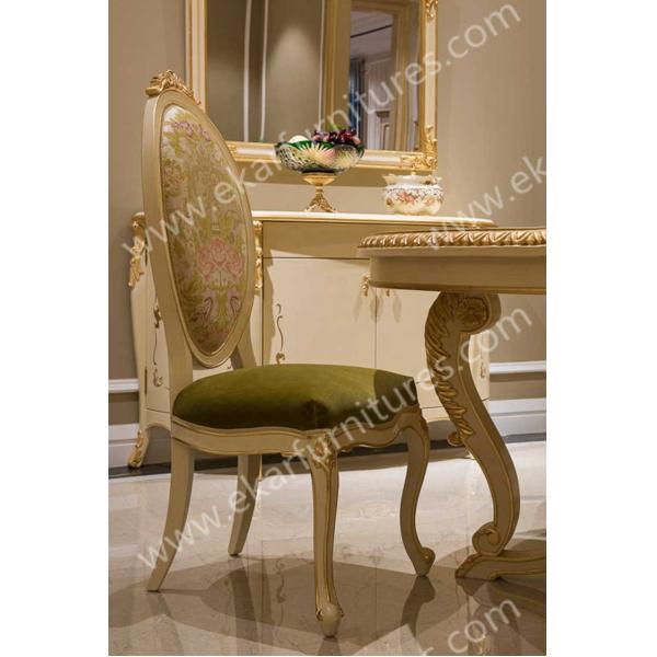 Mediterranean style wood design royal dining chairs FY-105