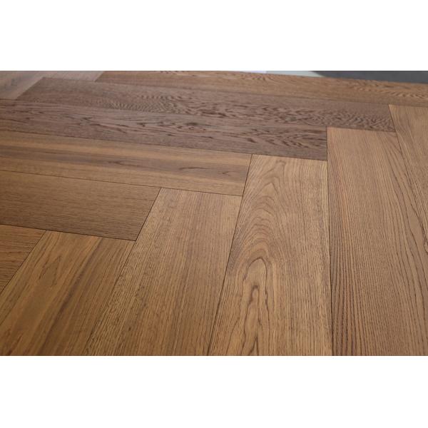 White Oak Herringbone Engineered Hardwood Flooring