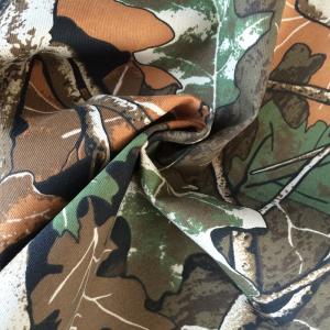 China TC Twill Camouflage Fabric Custom Printed Design For Hunting Coat on sale