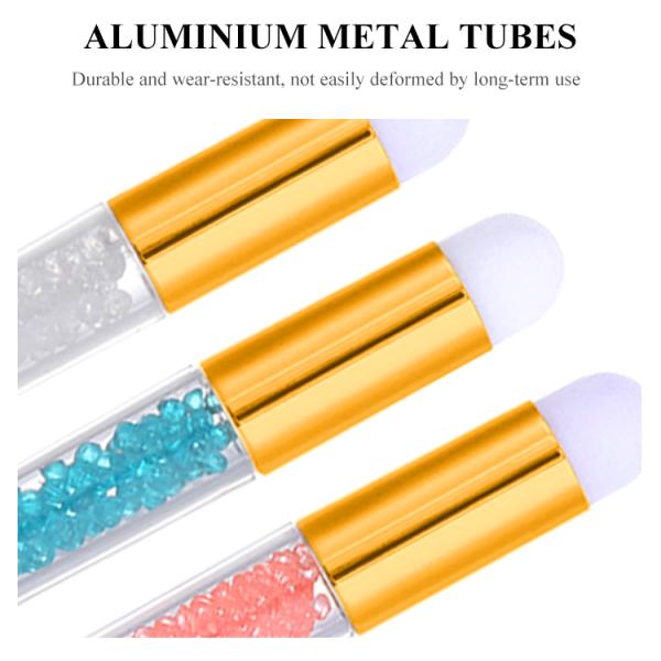 Glitter Lip Nose Facial Makeup Cleansing Brushes For Commercial