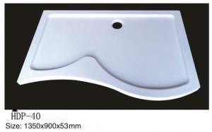 Quality Acrylic shower tray, shower basin,acrylic shower base HDP-40 1350X900X53 for sale