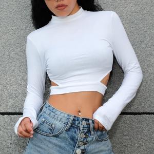 Quality Fitness Clothing Long Sleeve T-Shirt Women Sexy for sale