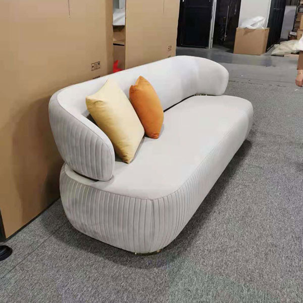 Beige Sectional Couch Living Room Leather 3 Seater Sofa With Chaise Hotel