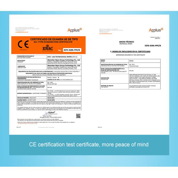 Personal Protection CE Approval FFP2 Disposable Protective Face Mask 5Plys