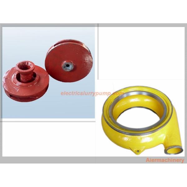 Red Yellow Color Horizontal Slurry Pump Parts Of Centrifugal Pump Long Lifespan