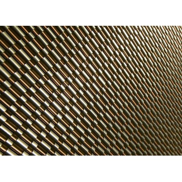 Versatility Unique Texture Flat Wire Mesh Oxidize - Resisting For Curtains