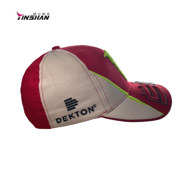 Sporty Style 6-Panel Hat Baseball Cap Full Embroidery F1 Racing Motor Hat for Adults