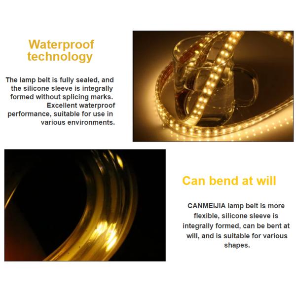 Led flexible strip light 220V SMD2835 double row 156leds/m led strip three row 180leds per meter led strip light/led lig