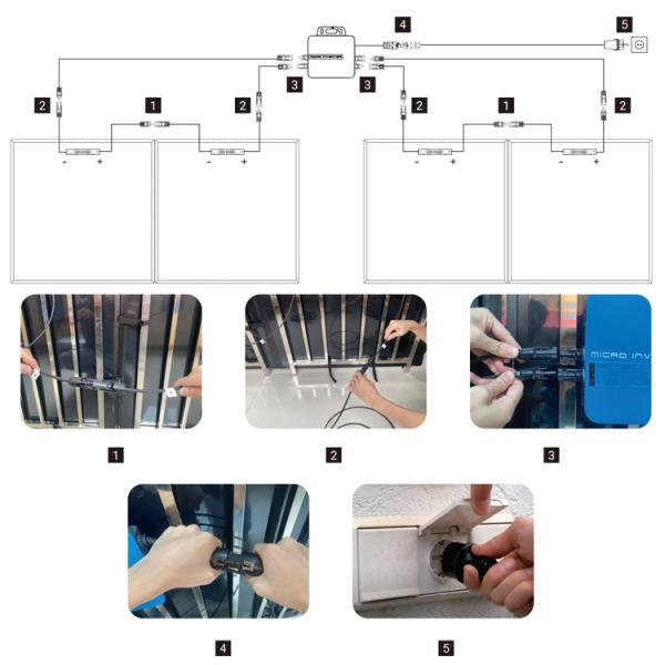 Balcony Micro Inverter Solar 600W 800W 1000W OTC Upgrade Pure Sine Wave