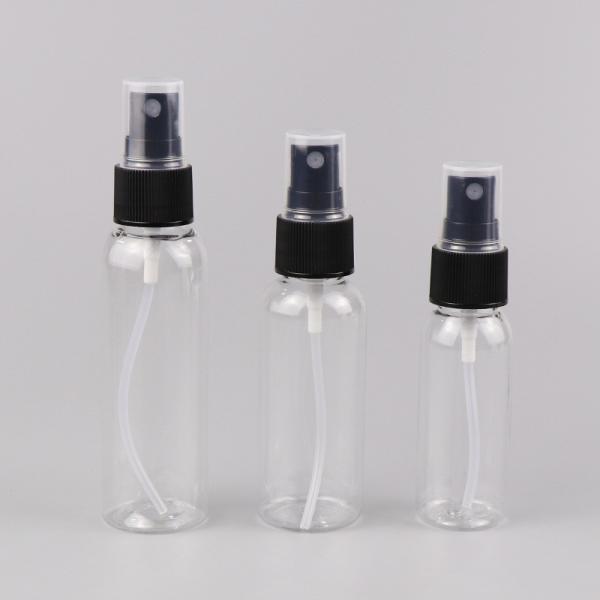 Fine Mist 30ml 50ml 100ml Clear Plastic Spray Bottle For Cosmetic