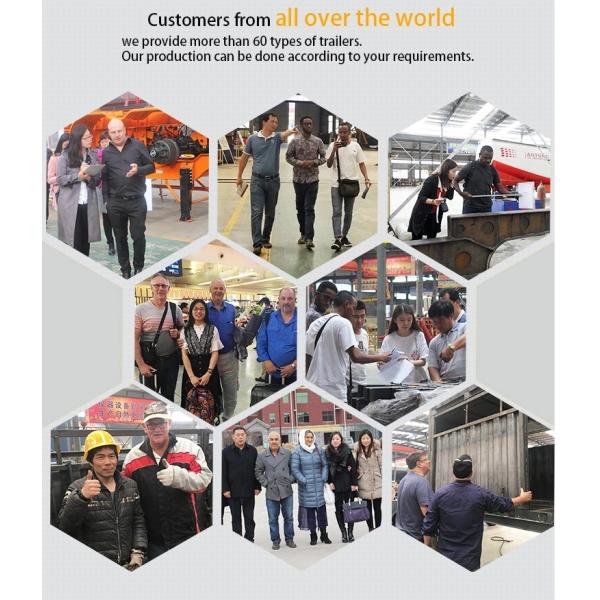 Rear Dump Clinker Tipper Semi Trailer Truck Side Dump Truck Trailer for Your Business